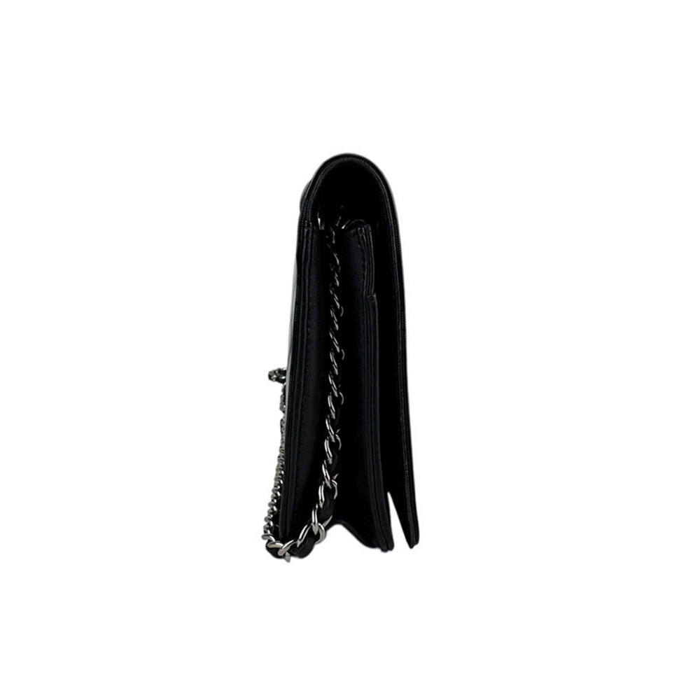 CHANEL Authentic Black Leather Wallet - Picture 2 of 5